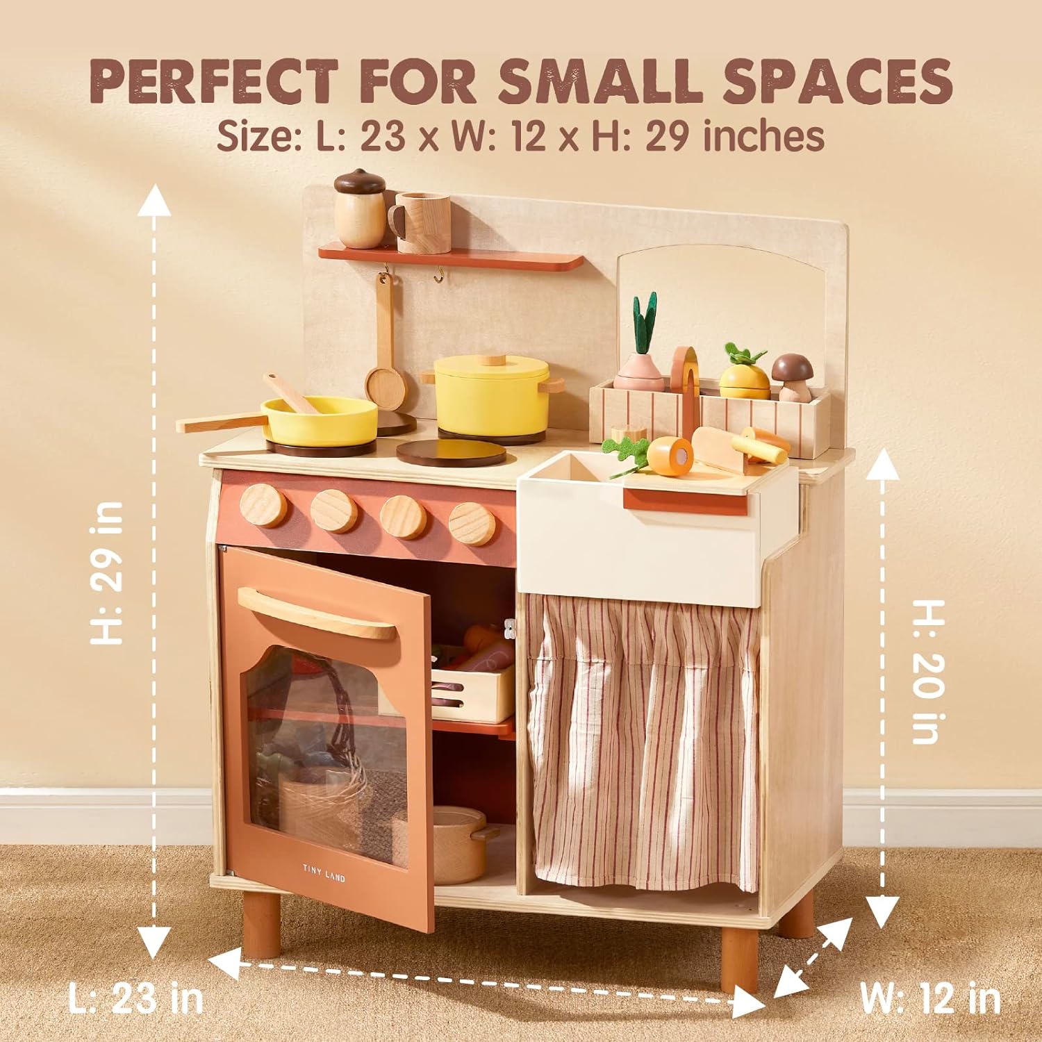 wk002 Toddler Kitchen with Cutting Food Set
