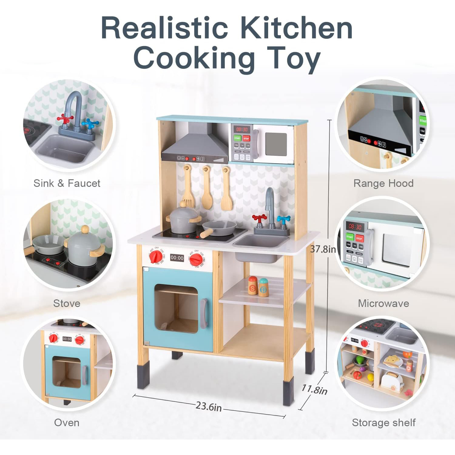 wk003 Kids Kitchen Playset