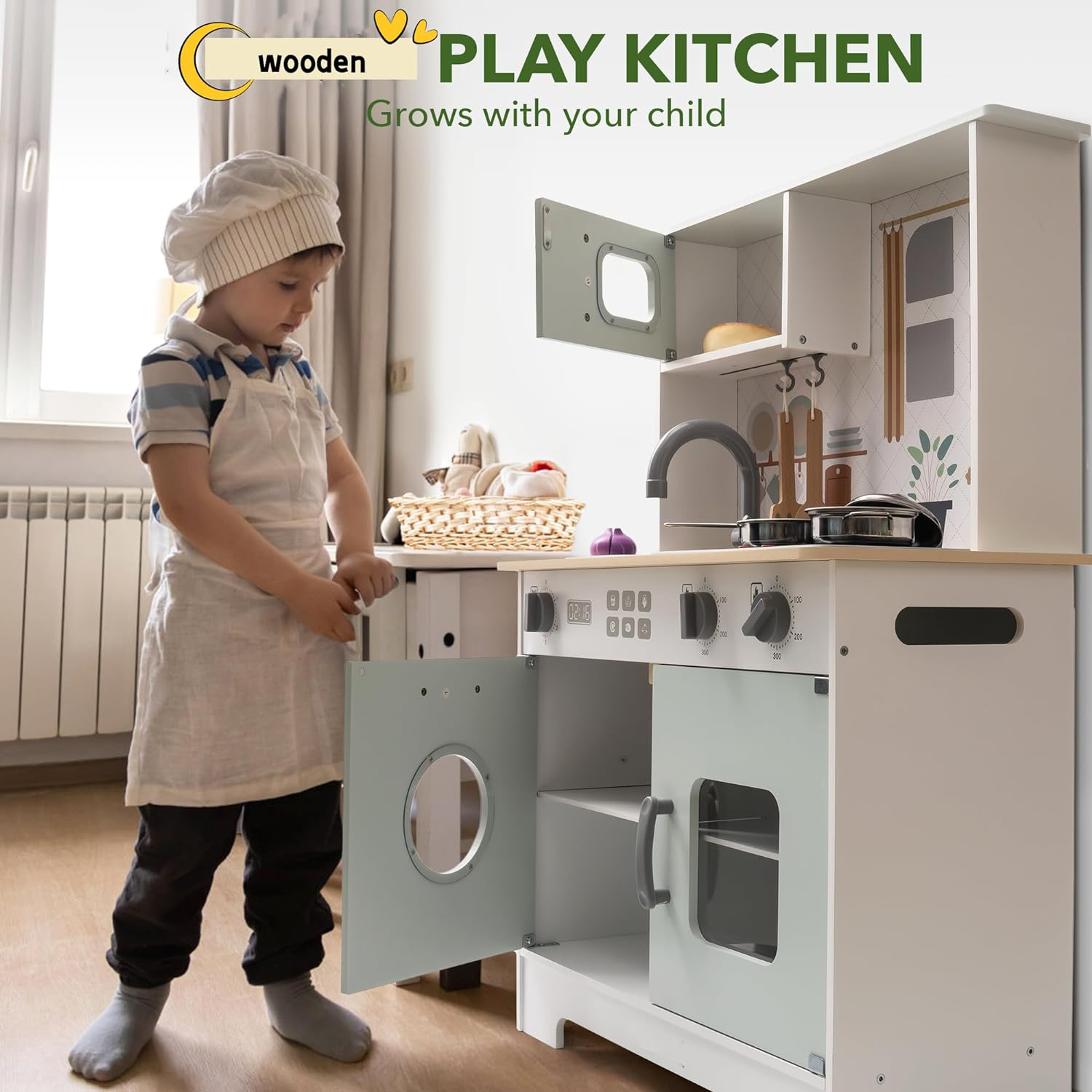 wk004 Play Kitchen Set