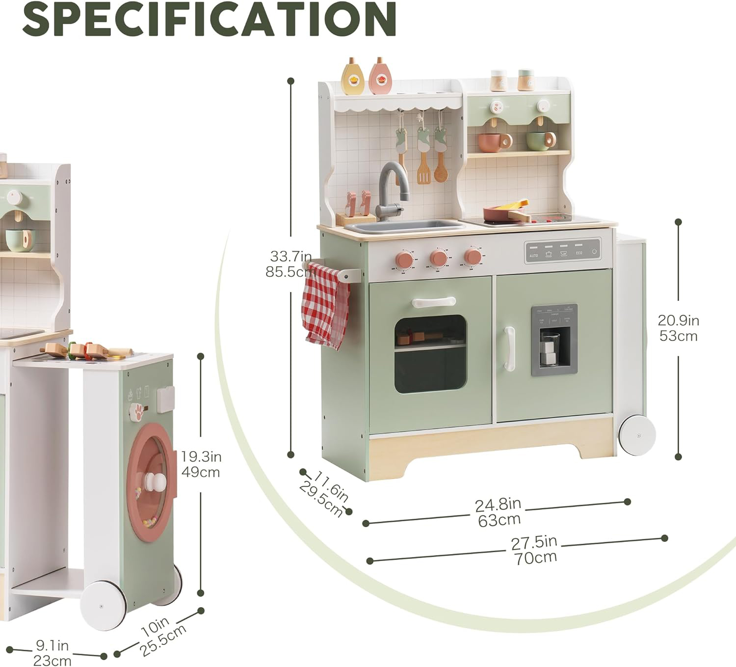 wk005 Play Kitchen Set