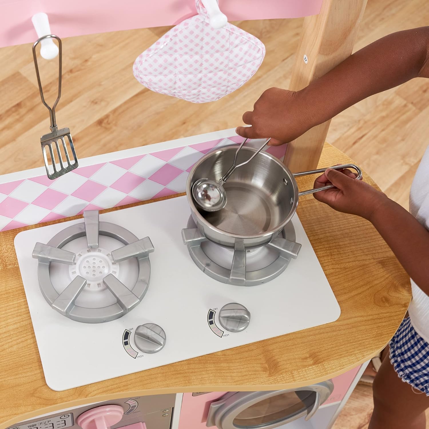wk007 Wooden Play Kitchen for Kids
