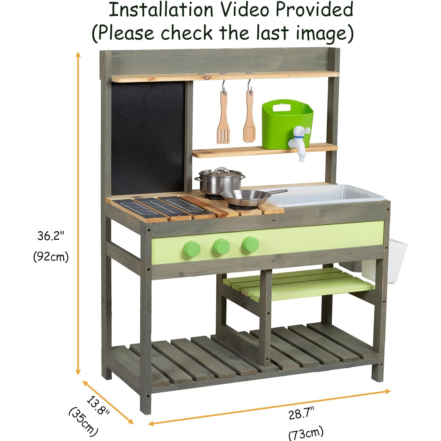 wk011 Giant bean Mud Kitchen Playset