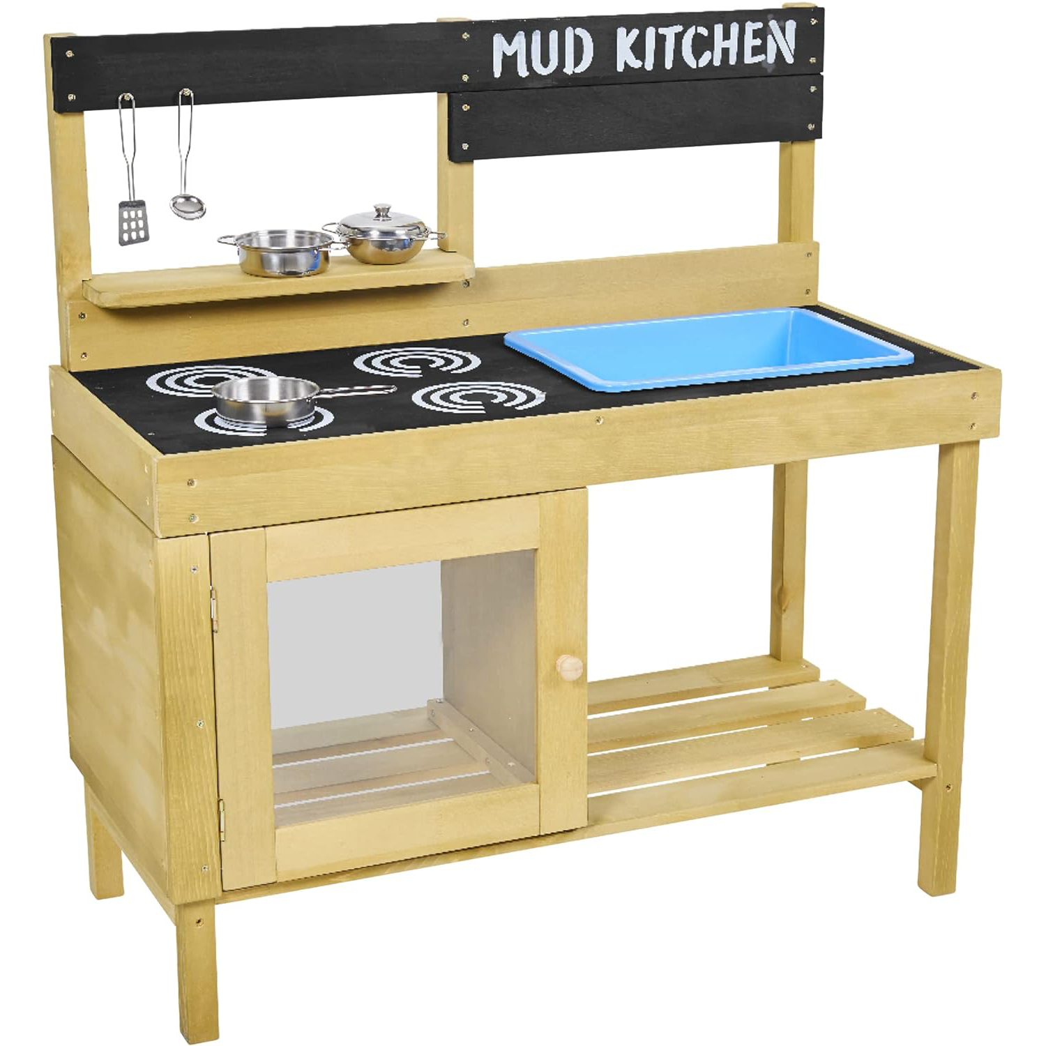 wk012 Backyard Kitchen Playset with Pretend Play Kitchen