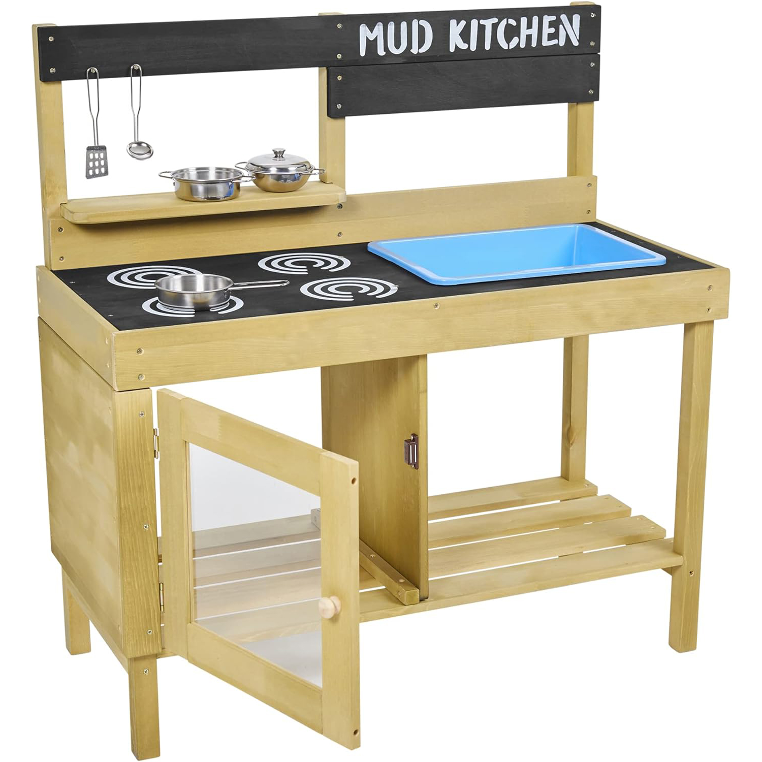 wk012 Backyard Kitchen Playset with Pretend Play Kitchen