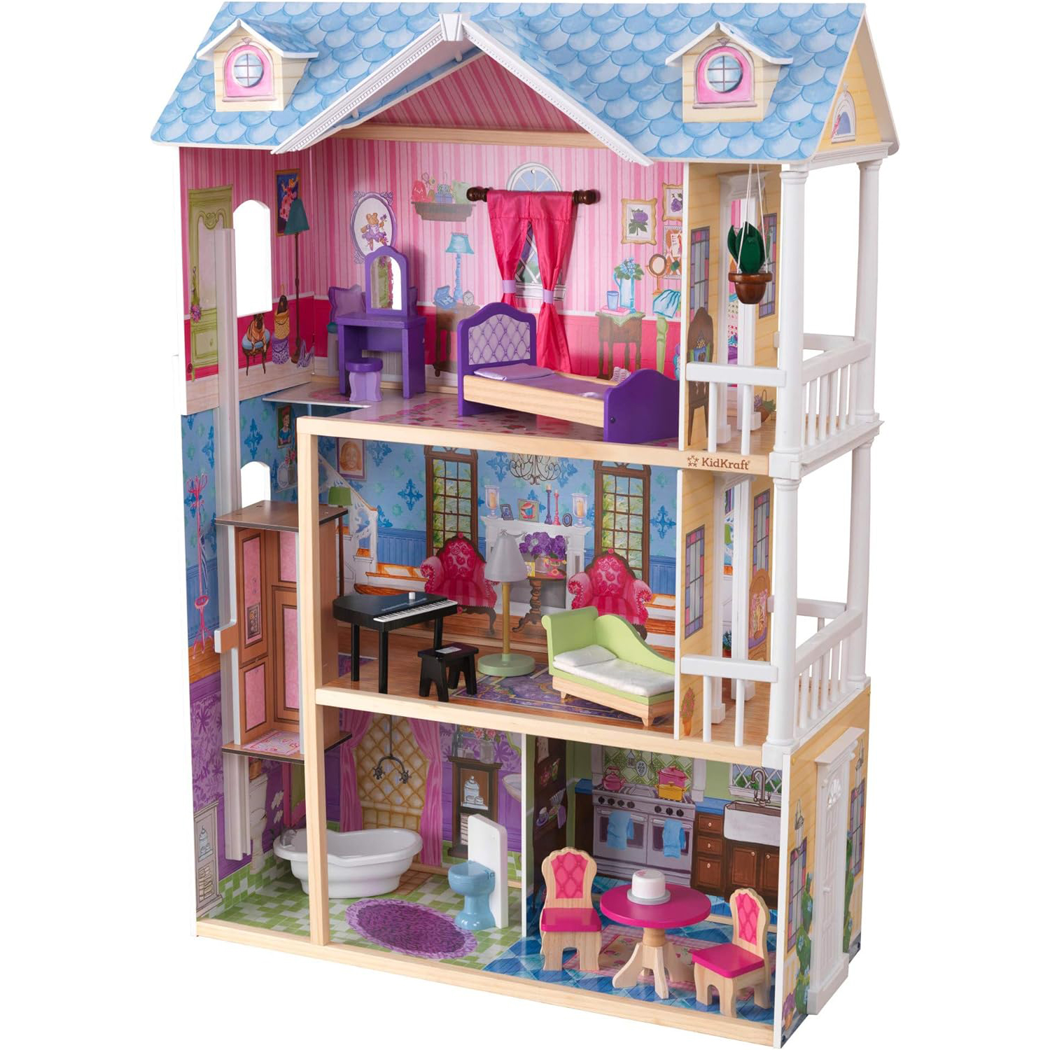 dh002 Wooden Dollhouse 