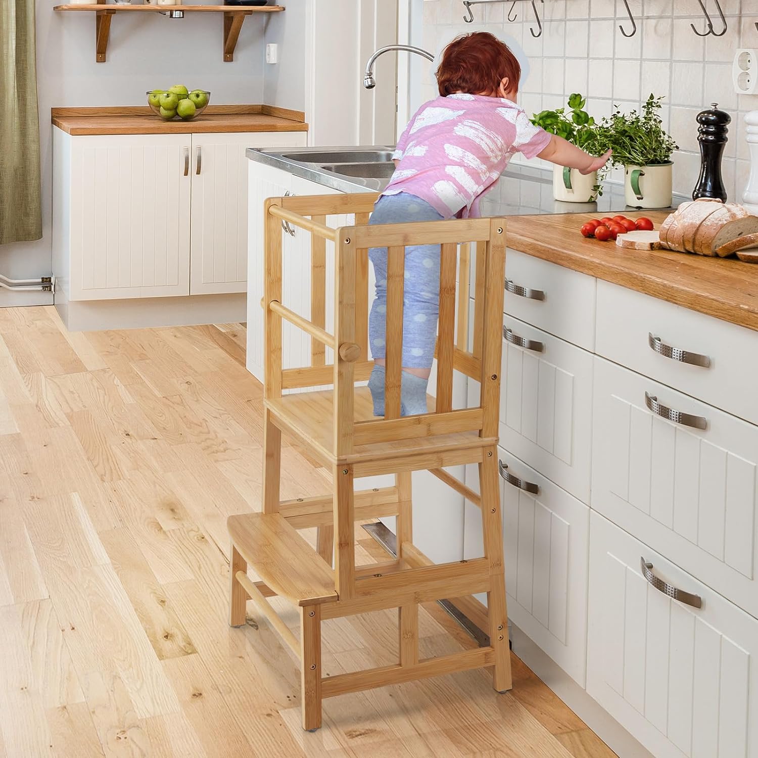wf001 Kids Kitchen Step Stool