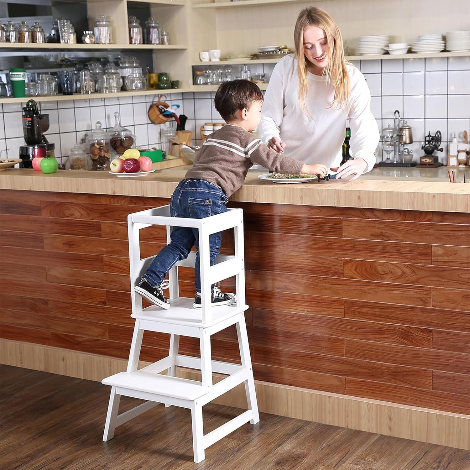 wf004 Kids Kitchen Step Stool