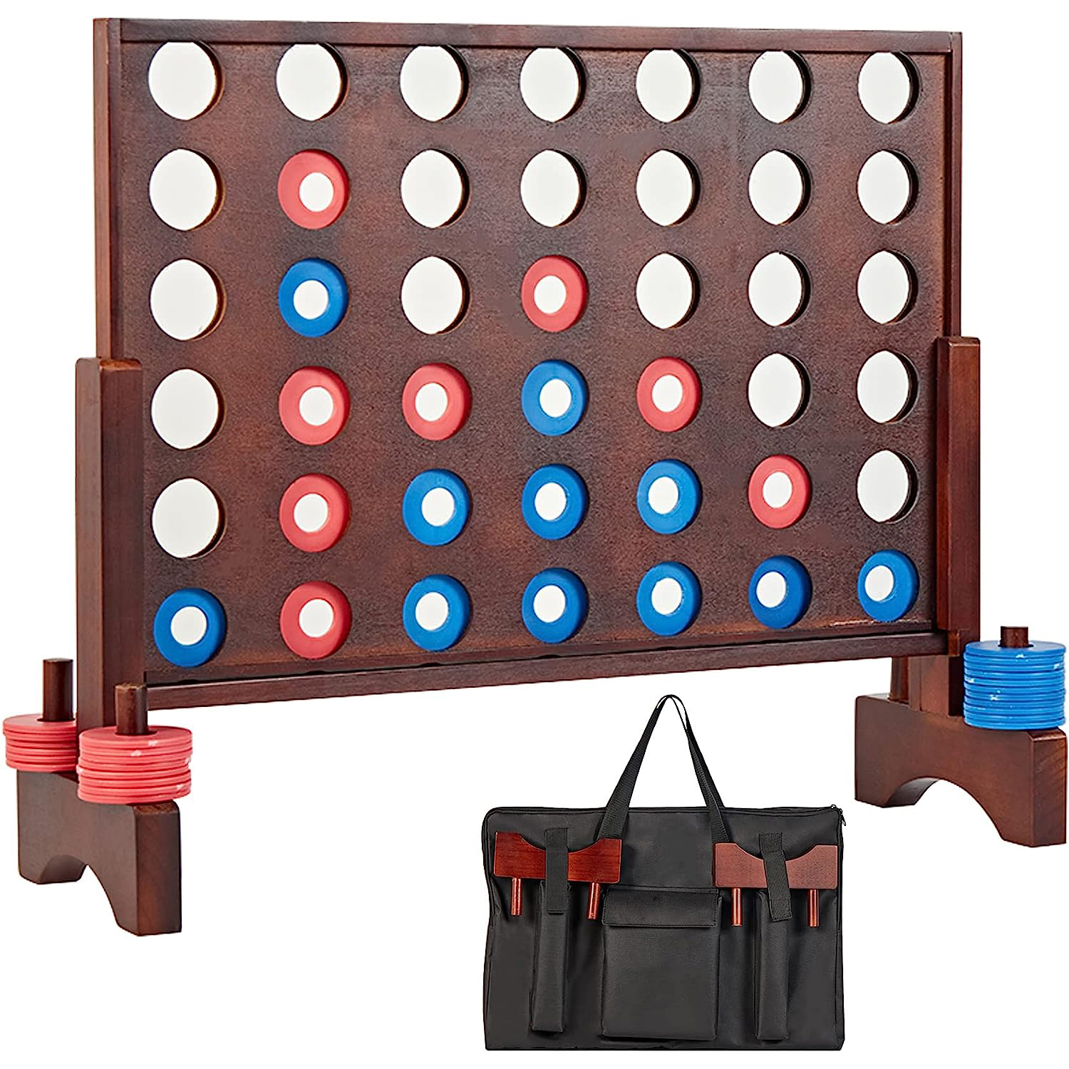 OG001  Giant Wooden 4 in A Row Game