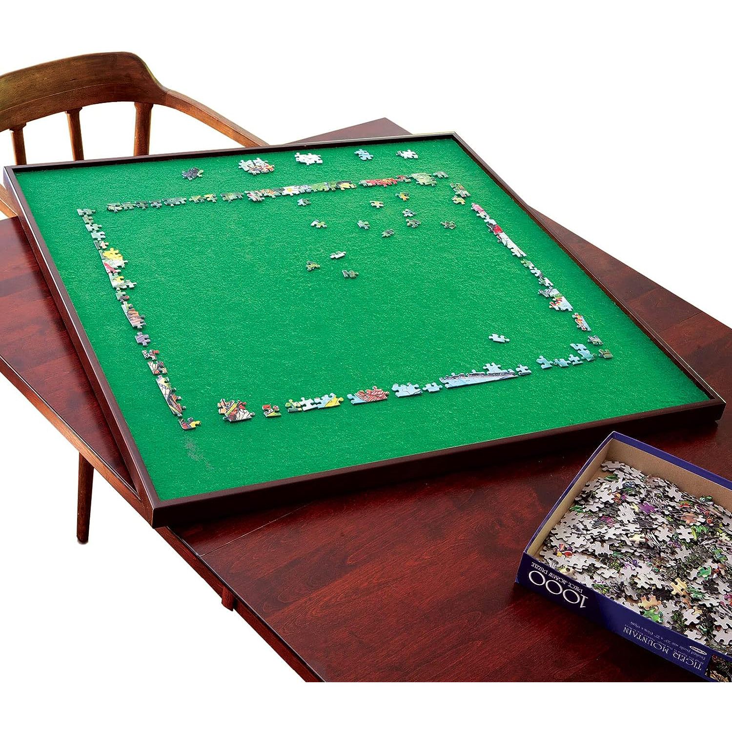 PT004 Square Spinning Lazy Susan Puzzle Table 