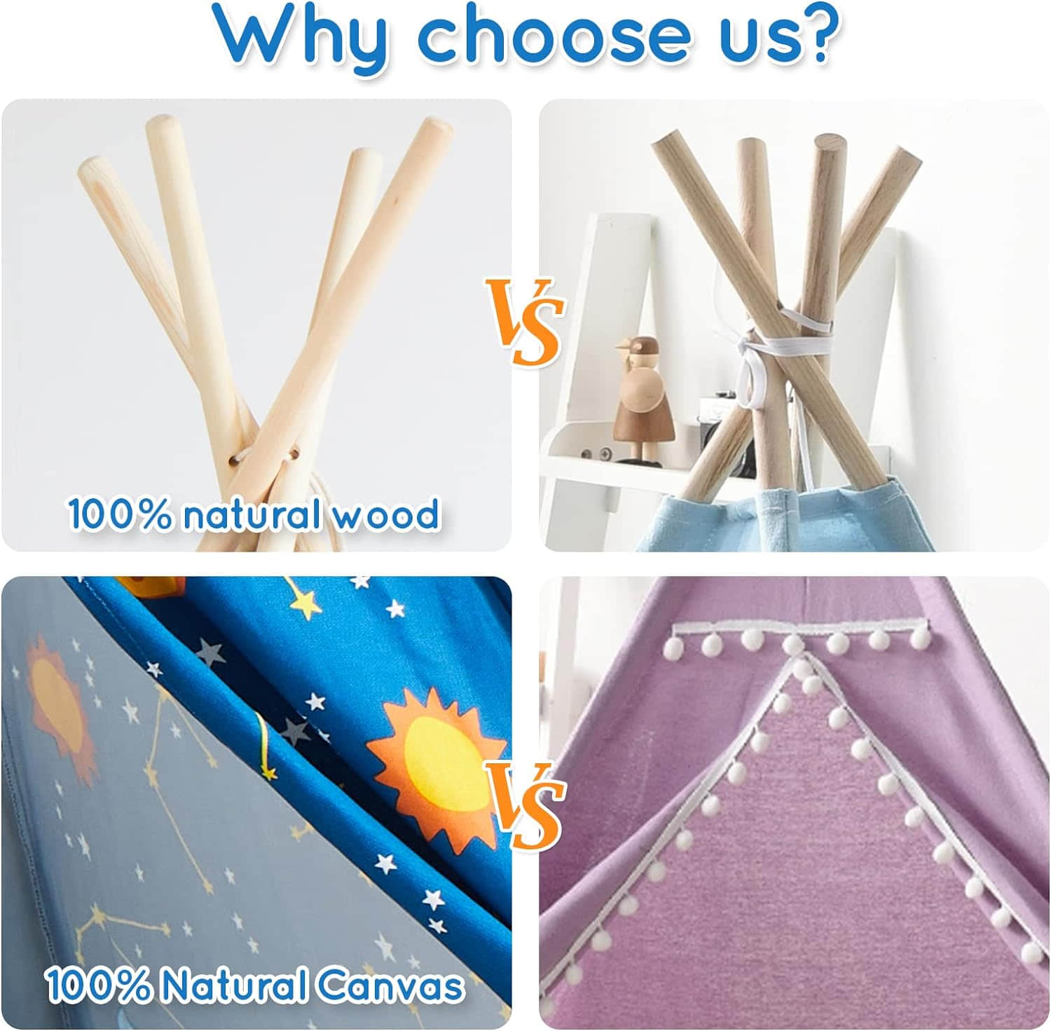PR001 Kids Teepee Tent