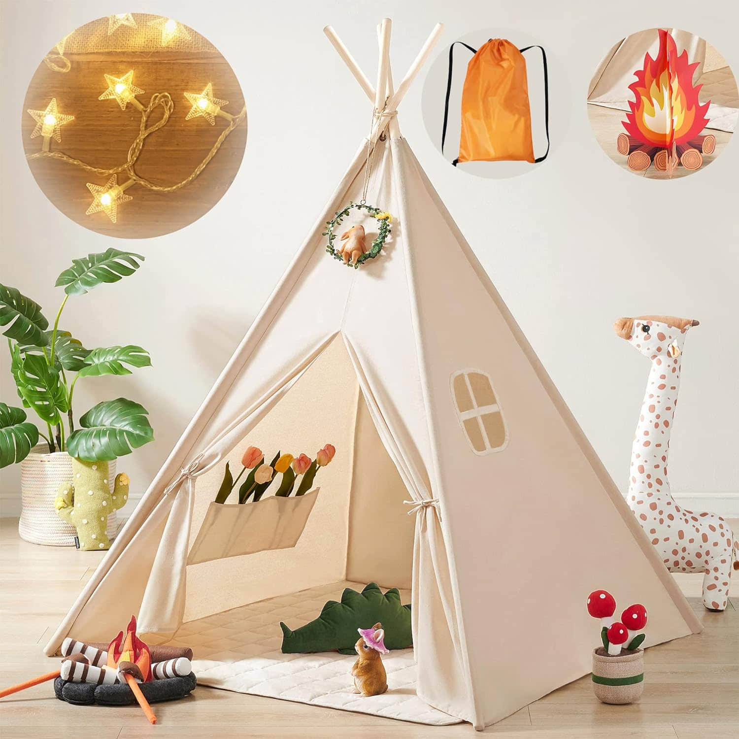 PR002  Kids Teepee Tent