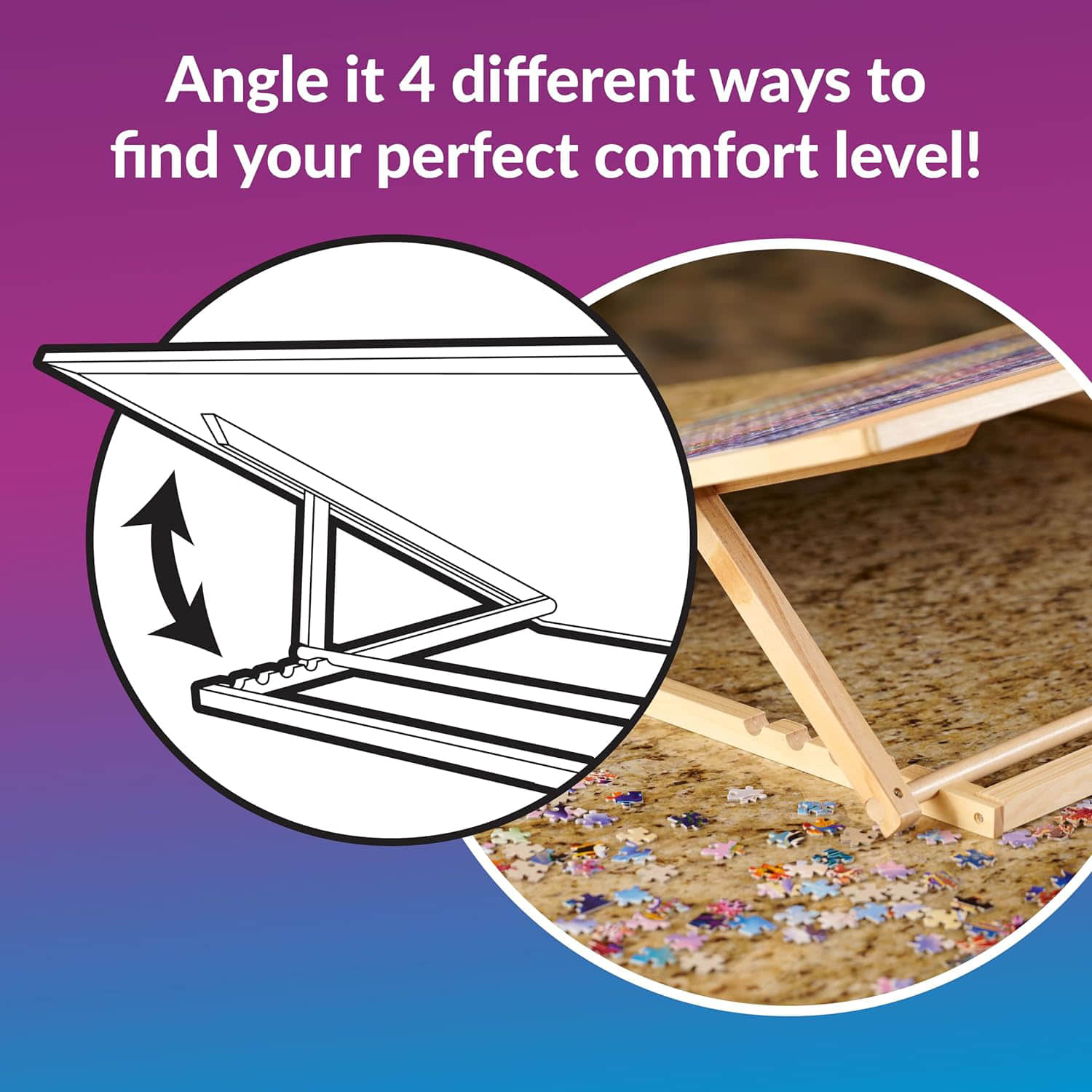 PT008 Fully Assembled Puzzle Easel