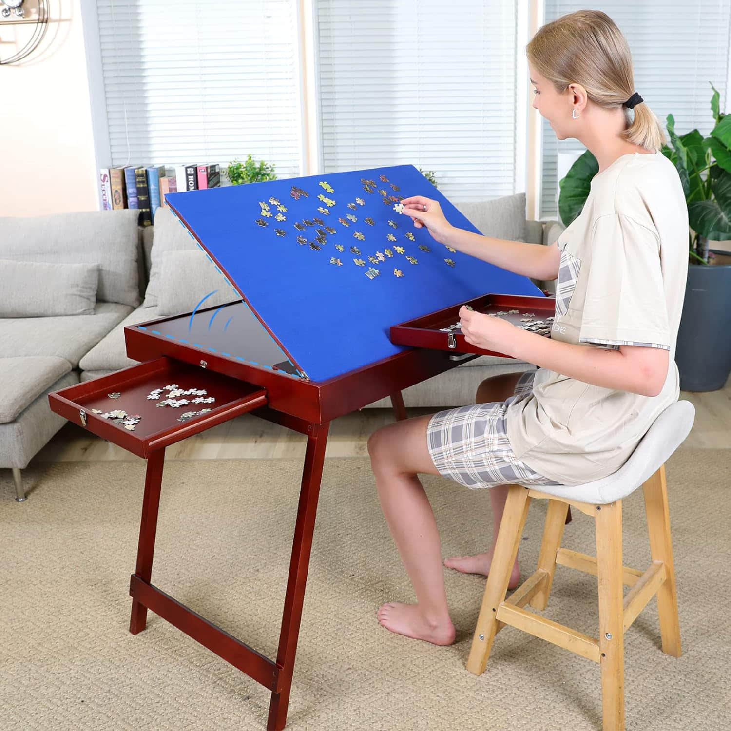 PT007 Wooden Puzzle Table