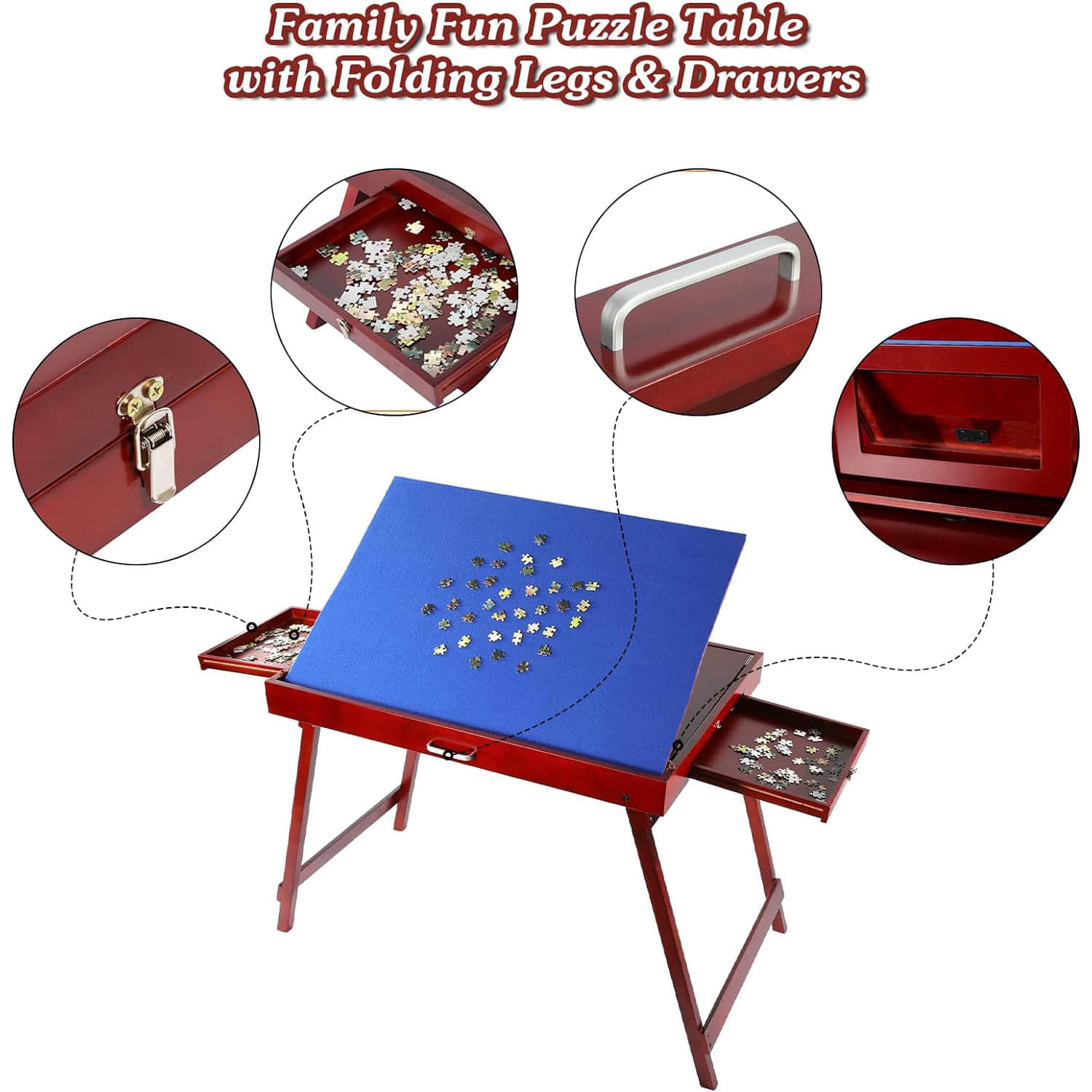 PT007 Wooden Puzzle Table