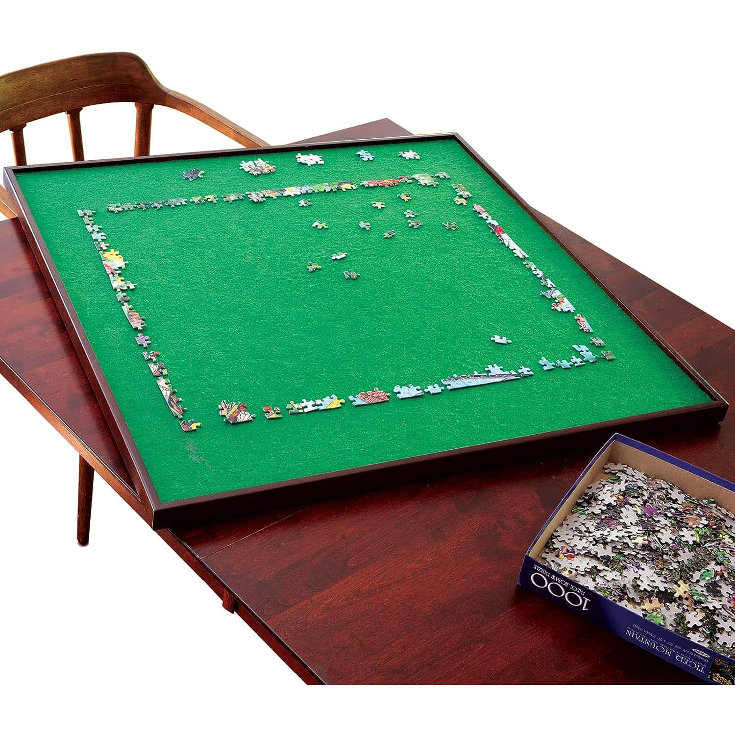 PT004 Square Spinning Lazy Susan Puzzle Table 