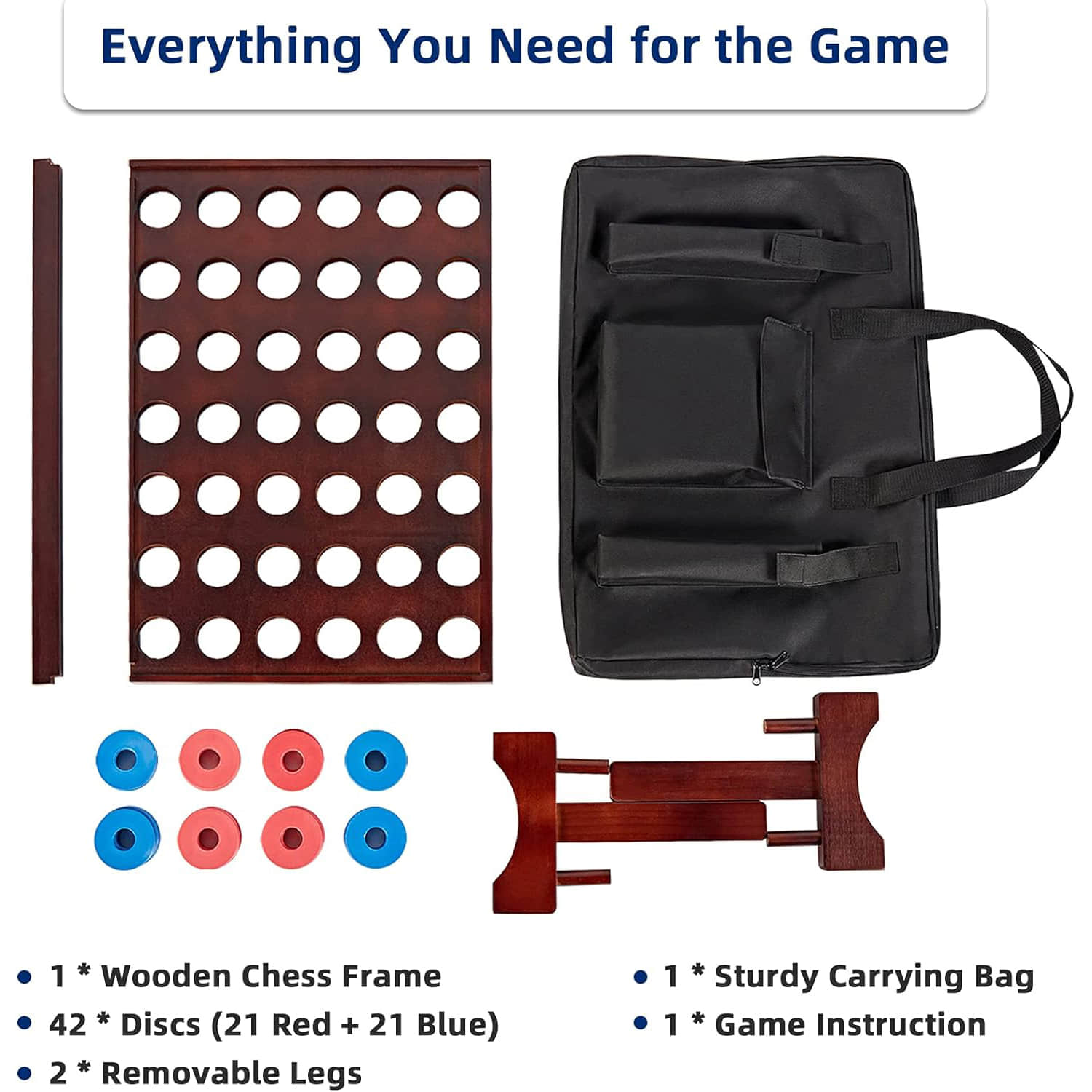 OG001  Giant Wooden 4 in A Row Game