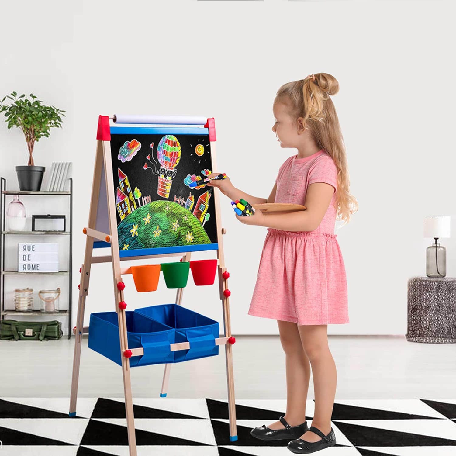 we002 Kid's Art Easel 