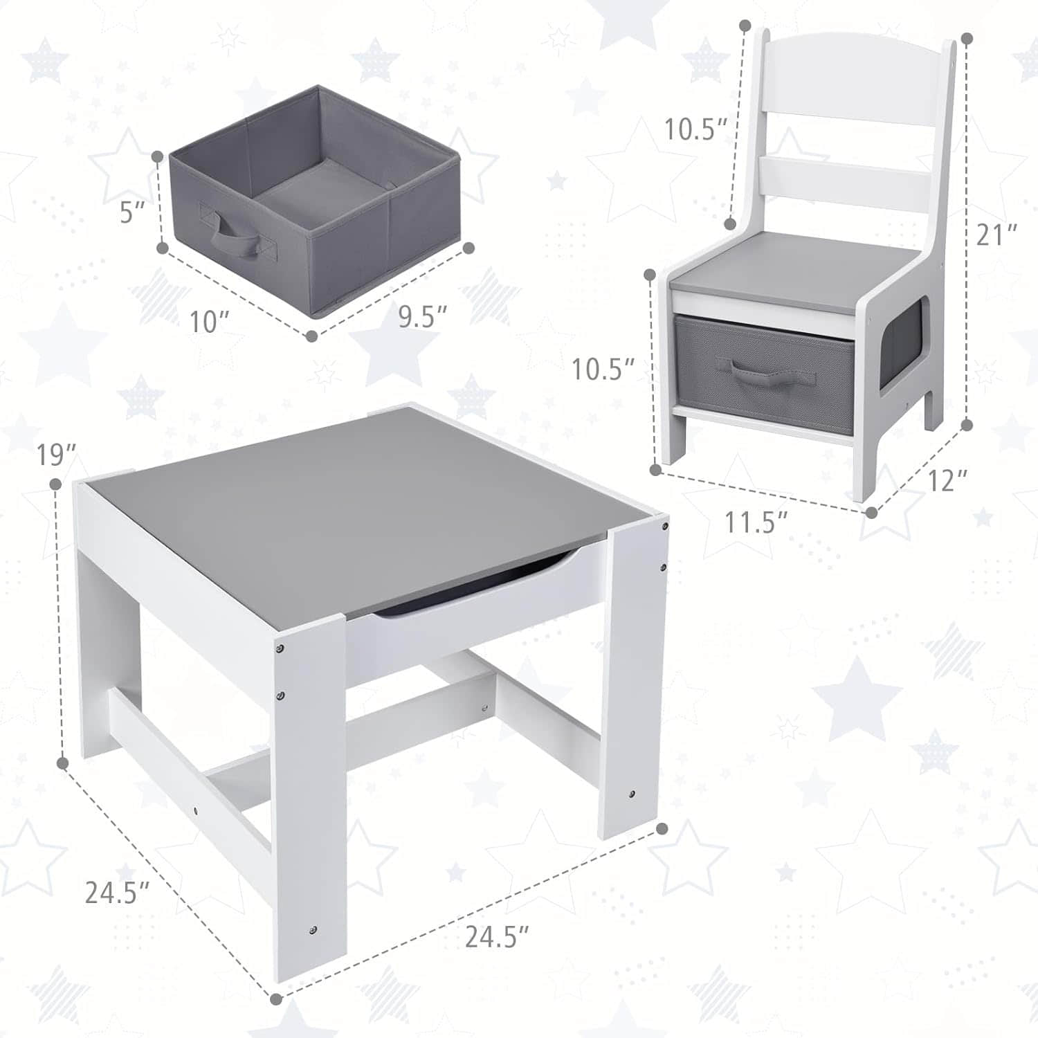 wf014 Kids Table and Chair Set