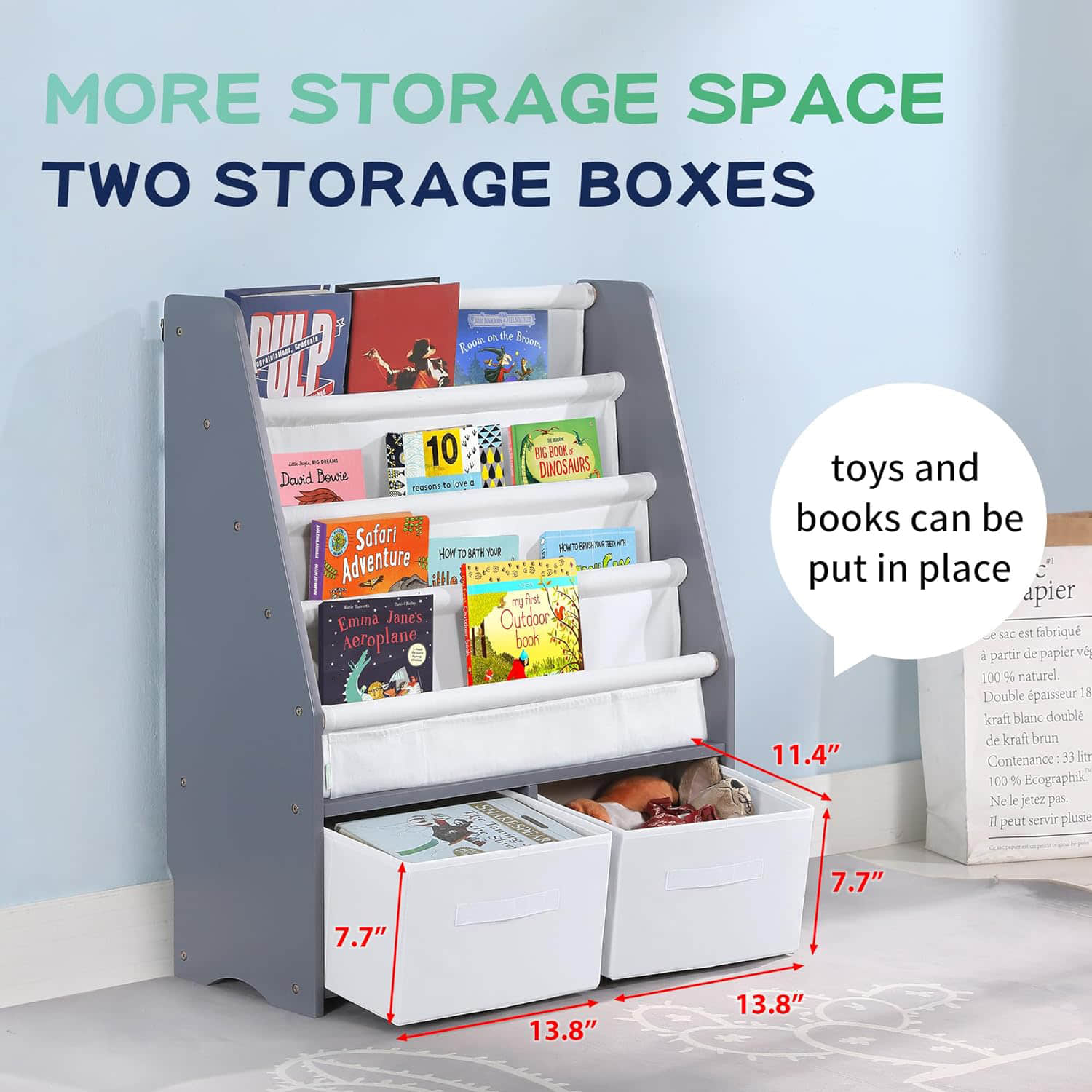 wf012 Personalised Sling Bookcase