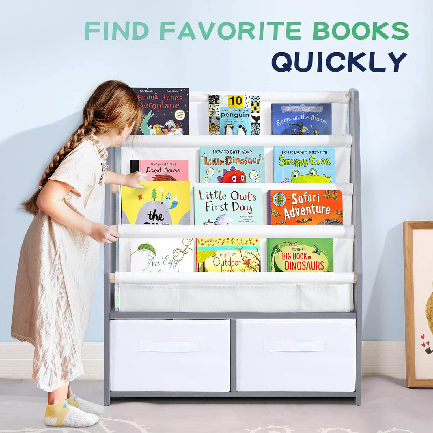 wf012 Personalised Sling Bookcase