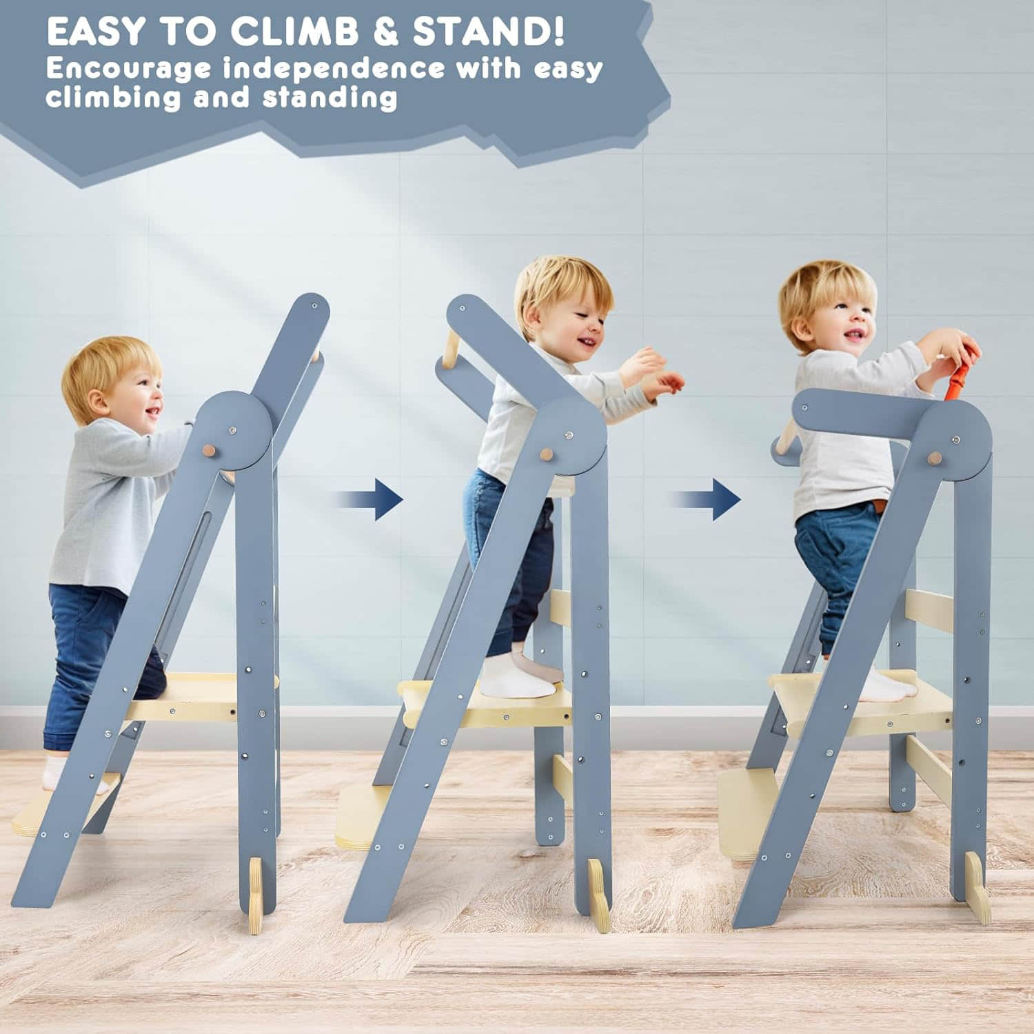 wf008 Kids Kitchen Step Stool