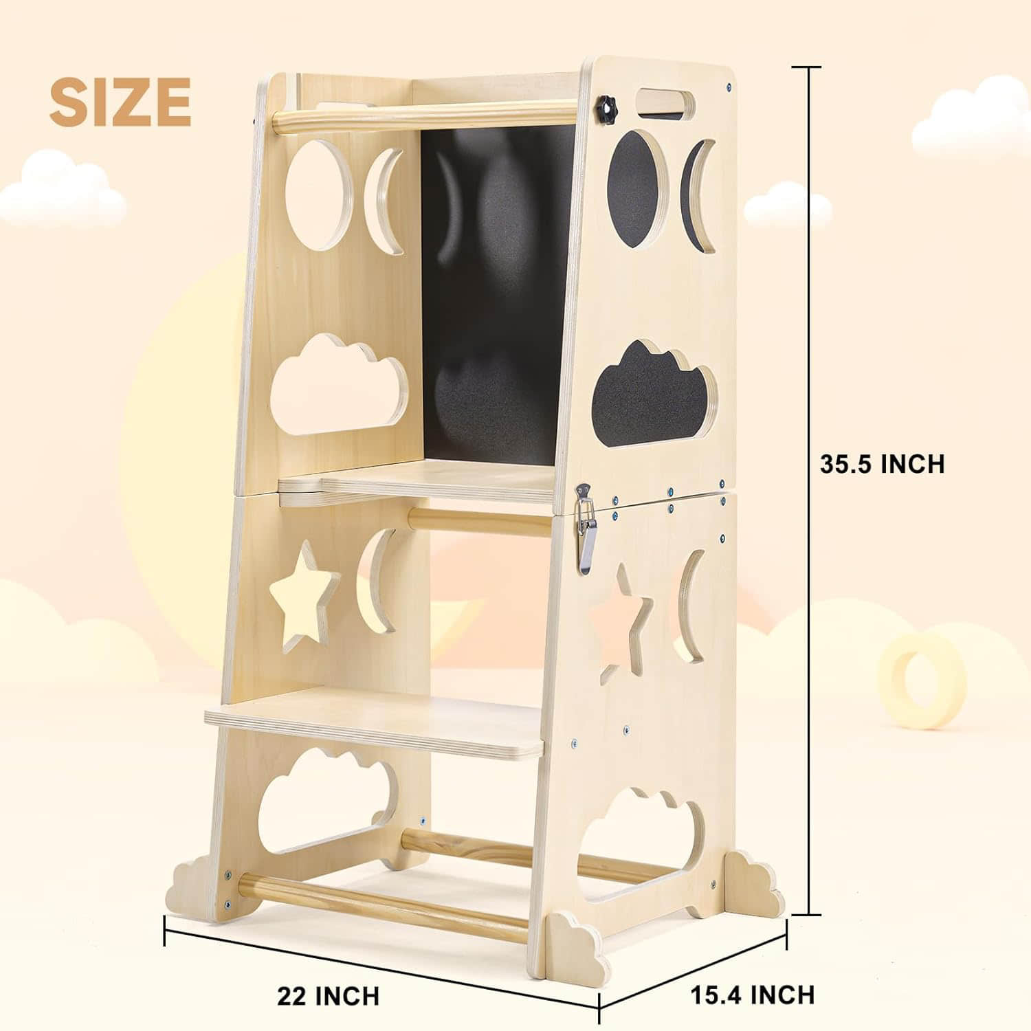 wf006 Tower Kitchen Stool Helper 