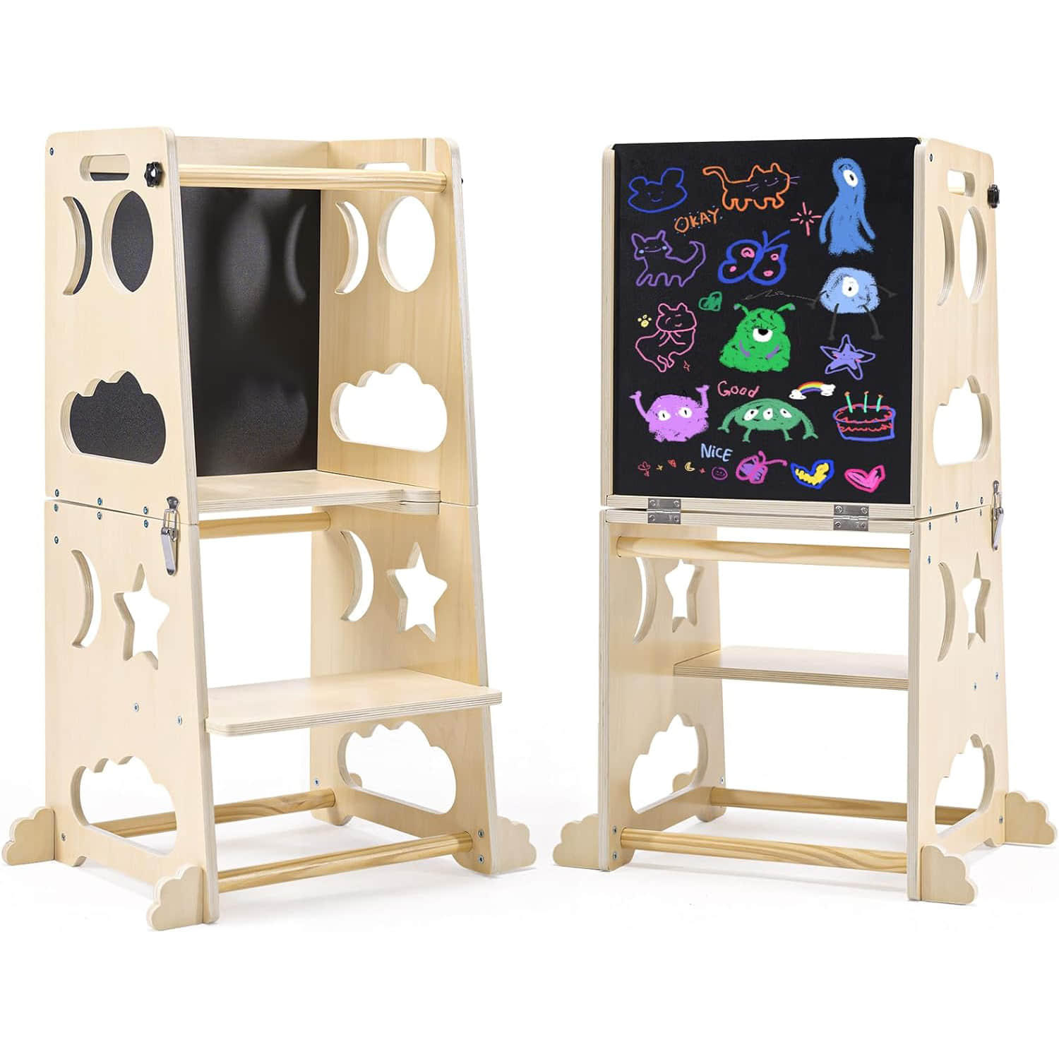 wf006 Tower Kitchen Stool Helper 