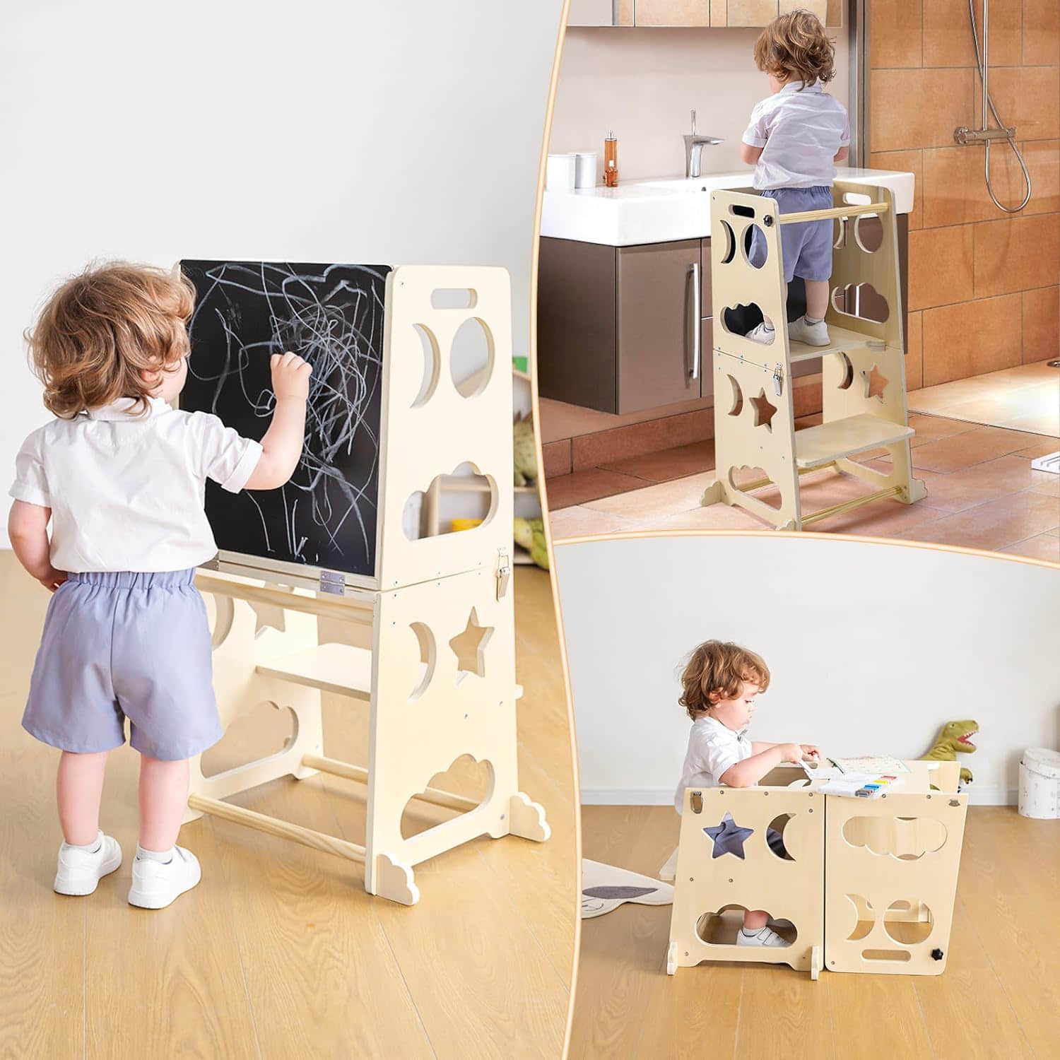 wf006 Tower Kitchen Stool Helper 
