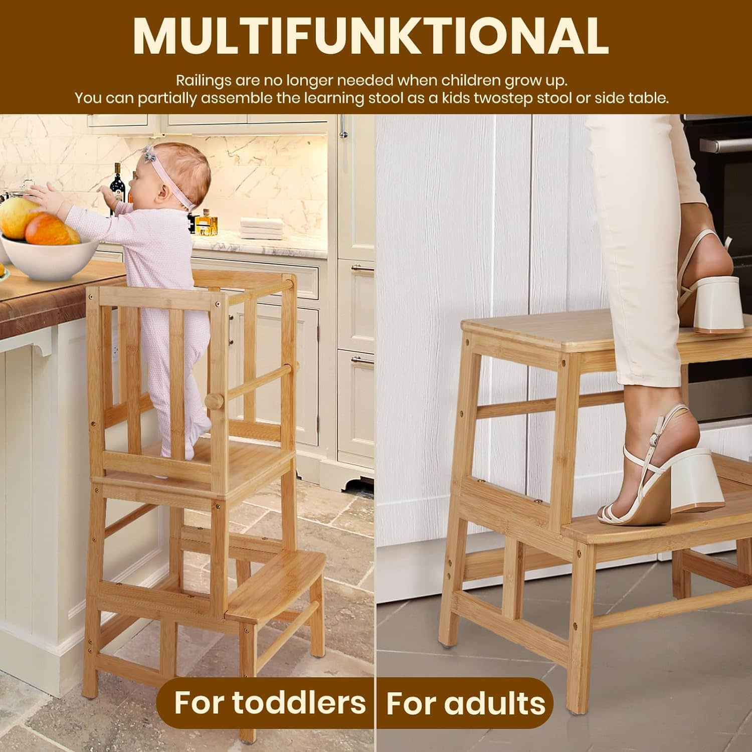 wf004 Kids Kitchen Step Stool