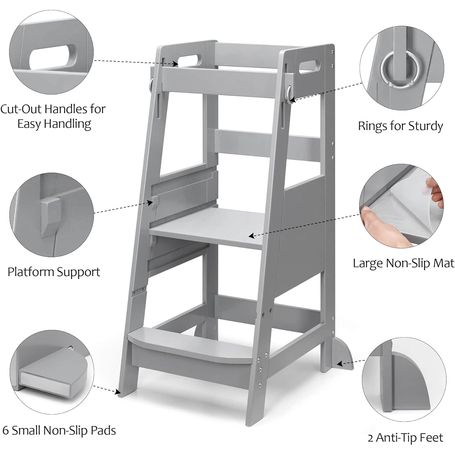 wf003 Kids Kitchen Step Stool