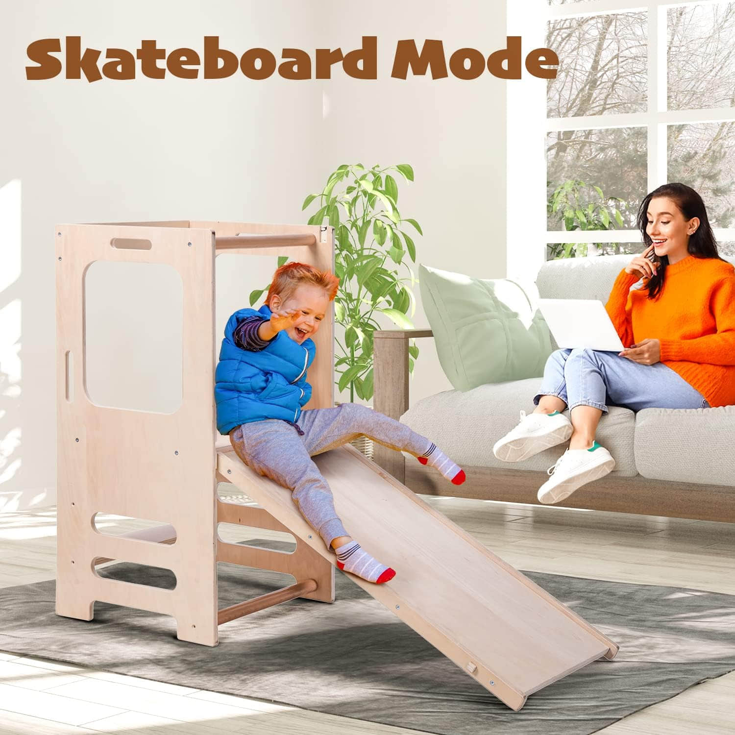 wf002 Kids Kitchen Step Stool