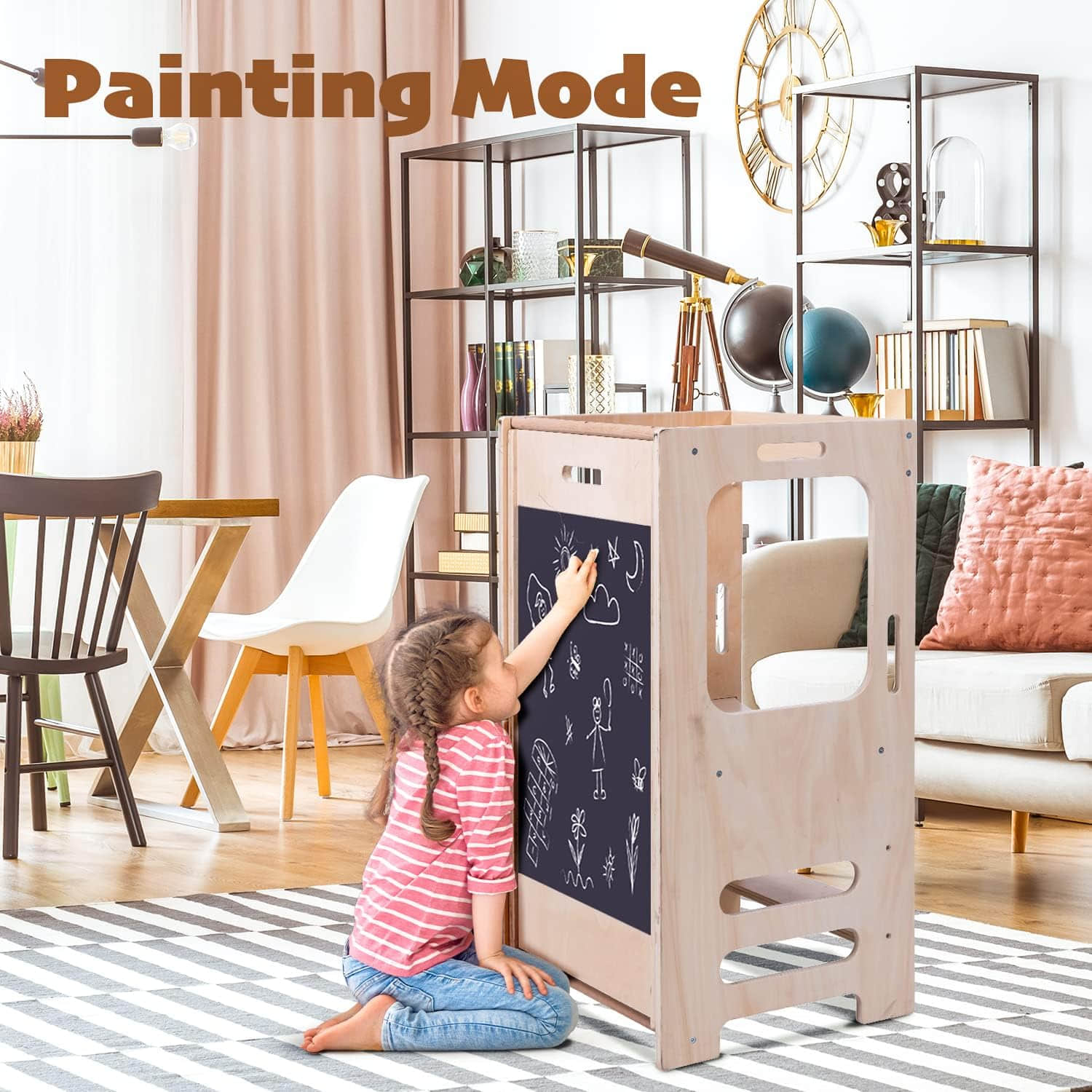 wf002 Kids Kitchen Step Stool