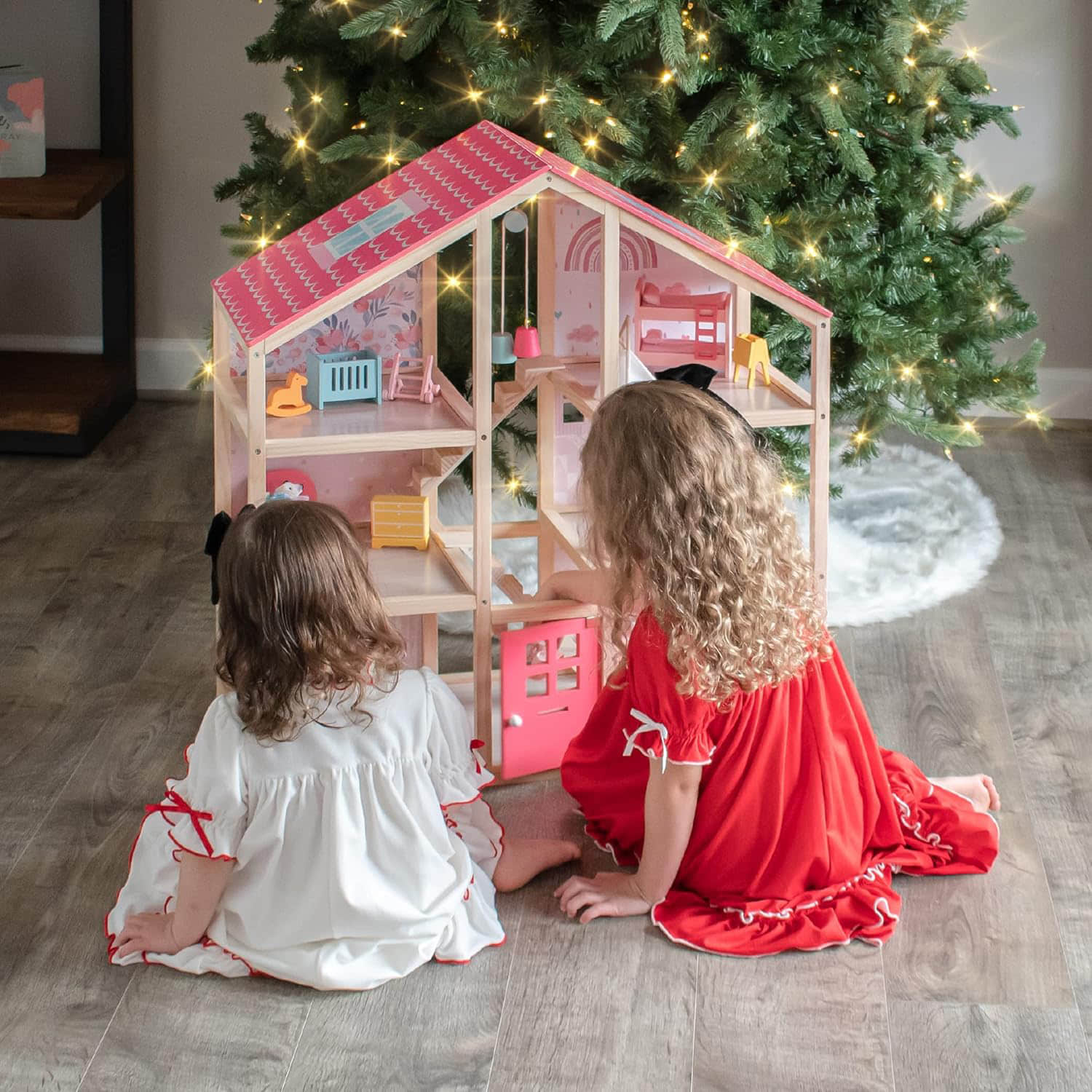 dh007 Wooden Dollhouse
