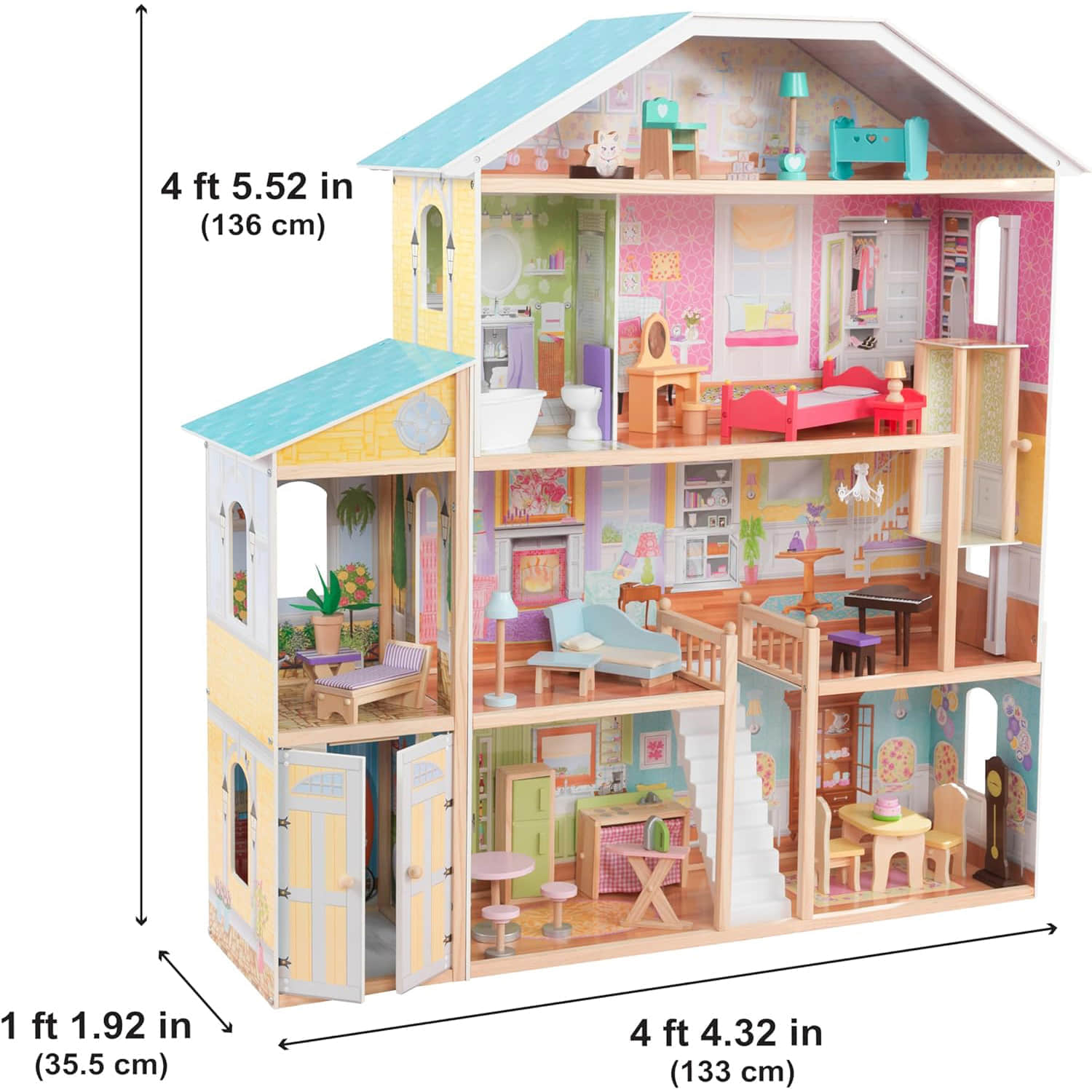 dh006 Wooden Dollhouse