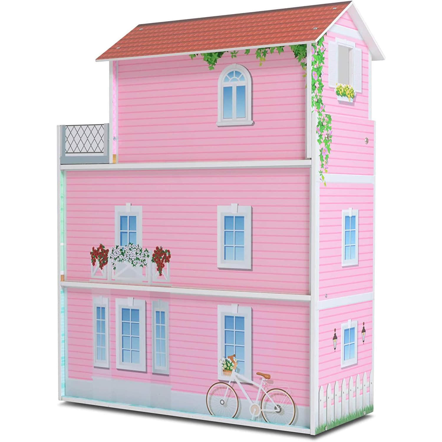 dh005 Wooden Dollhouse 
