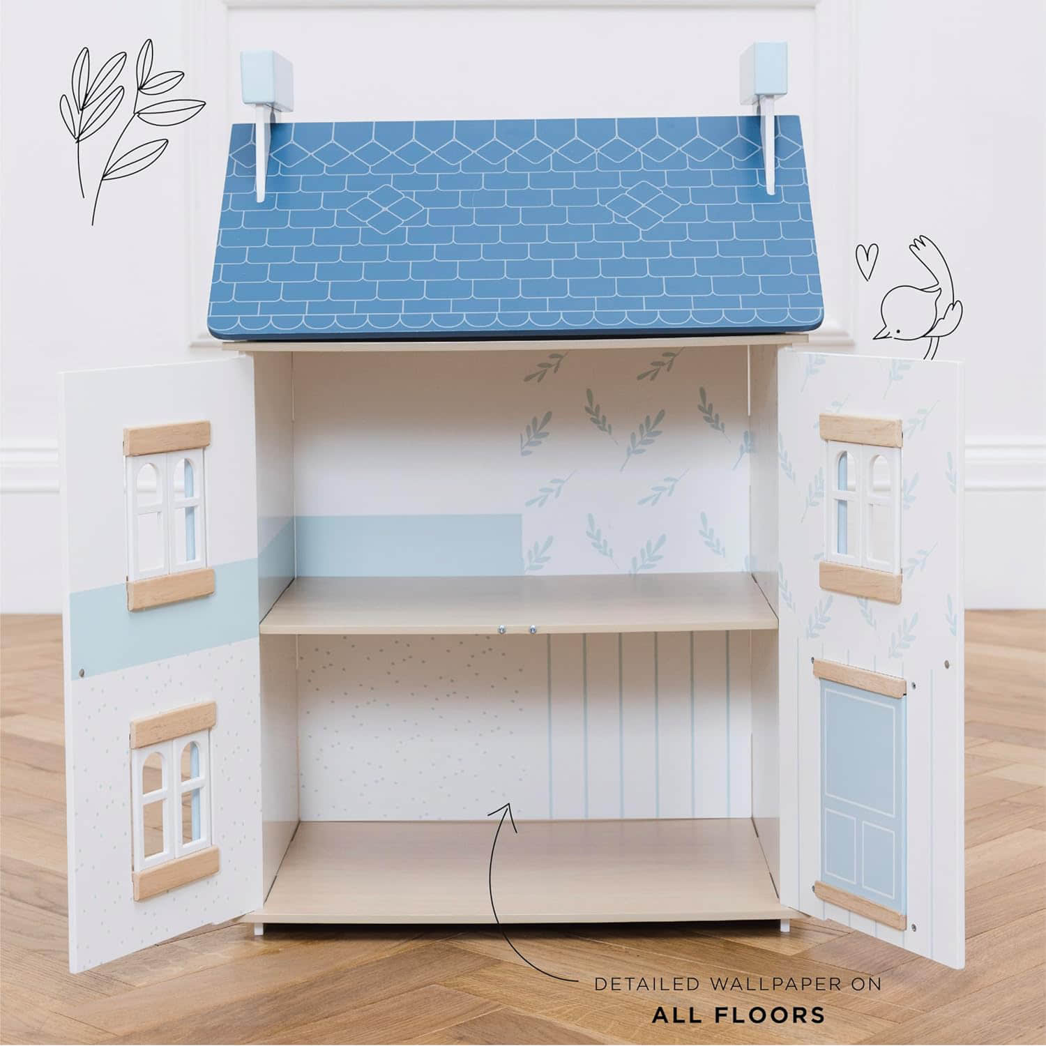 dh009 Wooden Dollhouse